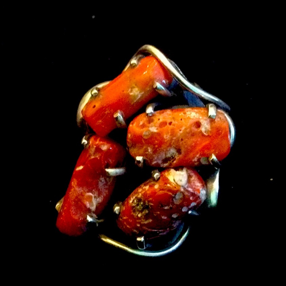 Genuine Coral Ring From Morocco